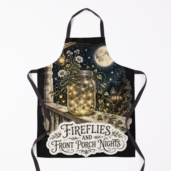 Item preview, Fireflies And Front Porch Nights Mason Jar Moonlit Art Summer Nostalgia Gift for Nostalgia Lovers designed and sold by Nightarel.
