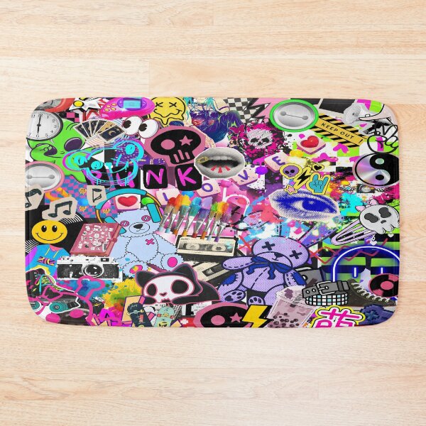 Item preview, Scenecore Inspired 80, 90's Y2K and Today StickerBomb Collage designed and sold by Side By Side Studio.