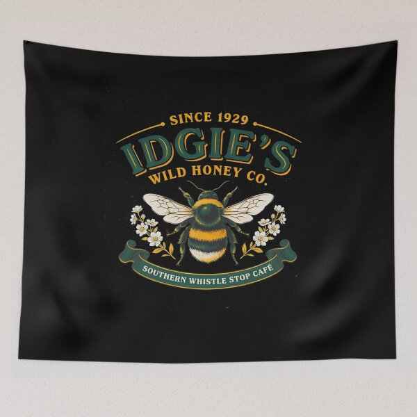Item preview, Idgie's Wild Honey Co Vintage Bumble Bee Floral Retro Nature  designed and sold by MizoX7.