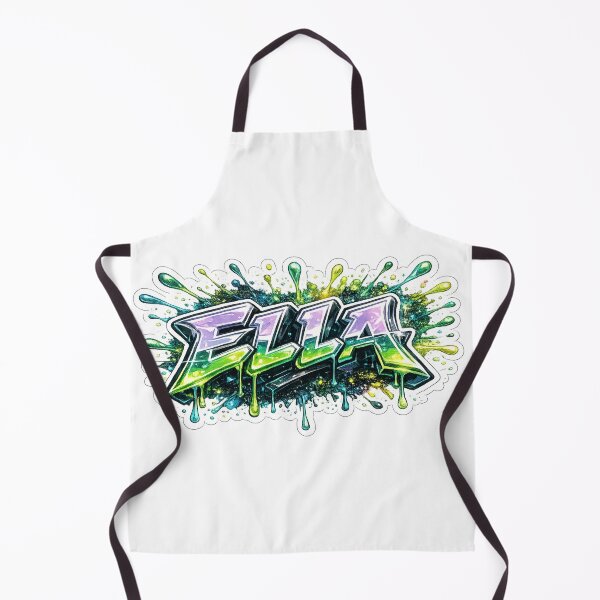 Item preview, Ella – Neon Graffiti Name designed and sold by AlexLineArt.