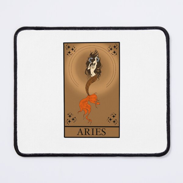 Item preview, Aries mermaid tarot card designed and sold by Designsbyleahhh.