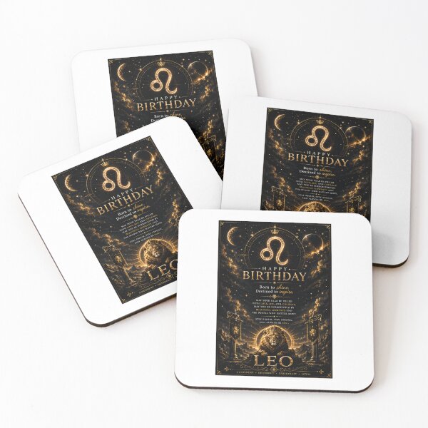 Item preview, Happy Birthday Leo Zodiac Sign | Celestial Astrology Birthday Gift designed and sold by Genesis-Ink.