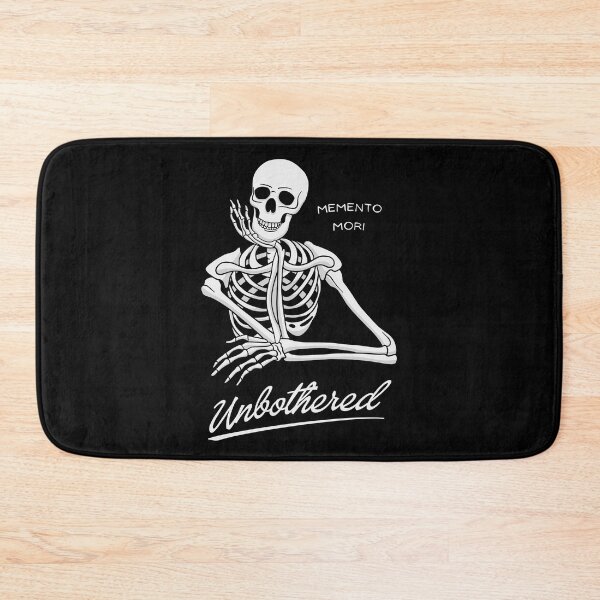 Item preview, Unbothered Memento Mori Skeleton designed and sold by threadsjam.