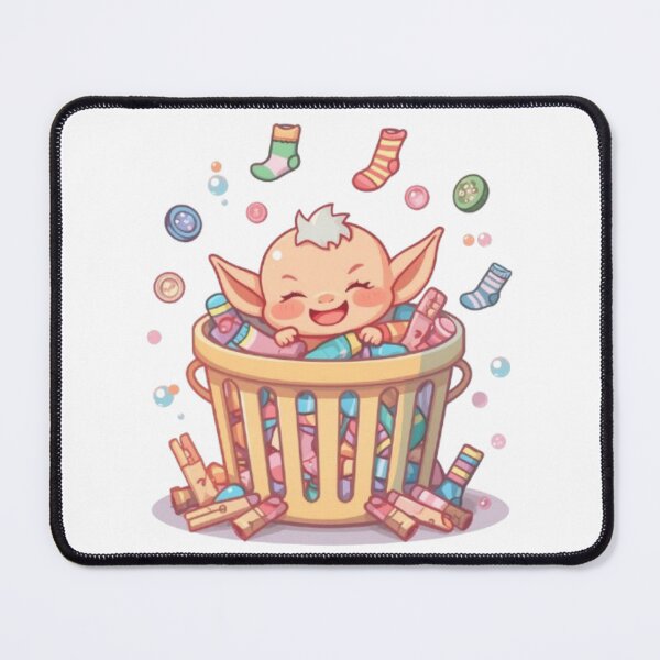 Item preview, Cute Lost Sock Goblin | Funny Laundry Room Creature Sticker designed and sold by Stylestickers55.