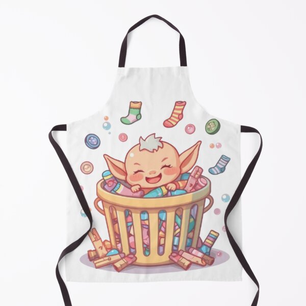 Item preview, Cute Lost Sock Goblin | Funny Laundry Room Creature Sticker designed and sold by Stylestickers55.