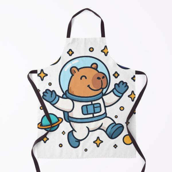 Item preview, Happy capybara floating in the space designed and sold by BioFaStore.