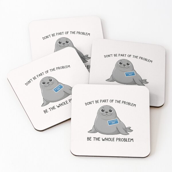 Item preview,  Funny Seal Name Tag Meme  designed and sold by dragonbol023.