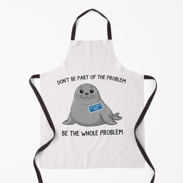 Item preview, Funny Seal Name Tag Meme designed and sold by dragonbol023.