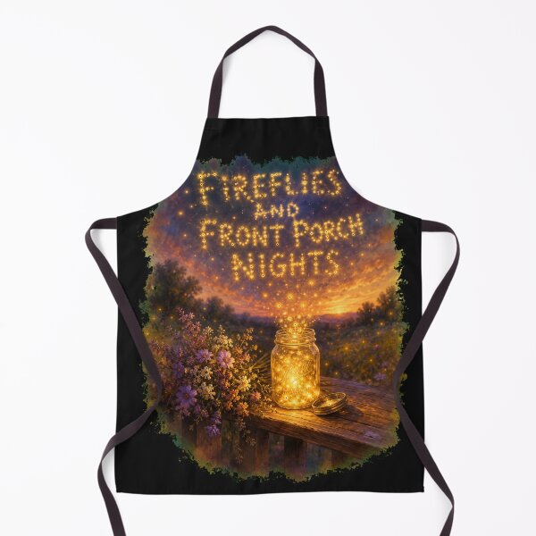 Item preview, Fireflies And Front Porch Nights Mason Jar Sunset Art Summer Nostalgia Gift for Porch Sitters designed and sold by Nightarel.