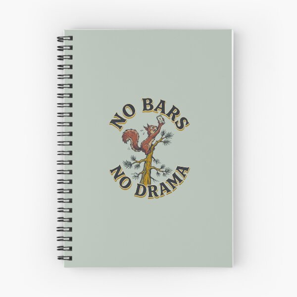 Item preview, Funny Retro Squirrel No Bars No Drama Off Grid Camping designed and sold by SandyPlace.