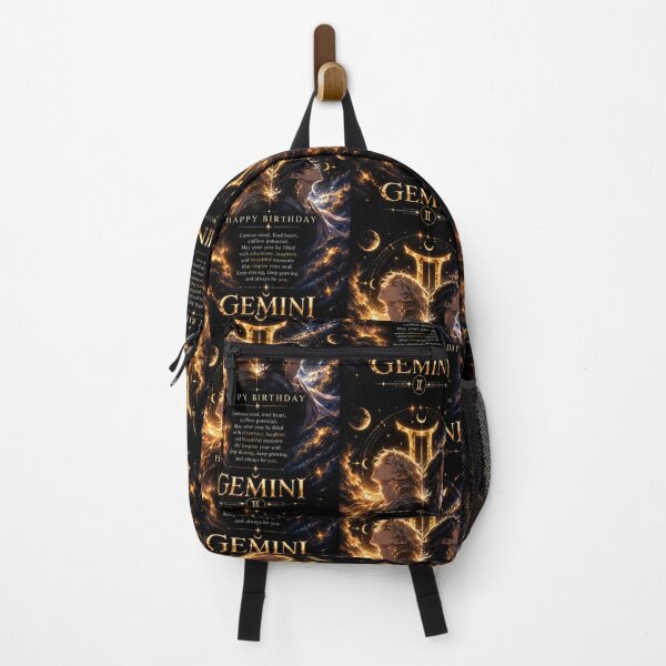 Item preview, Happy Birthday Gemini Zodiac Sign | Celestial Astrology Birthday Gift designed and sold by Genesis-Ink.