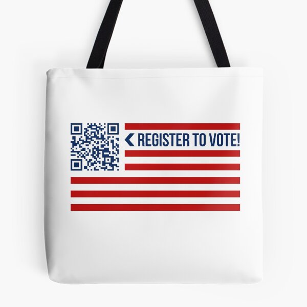 Item preview, American Flag | QR Code | Register to Vote!  designed and sold by Eseotee.