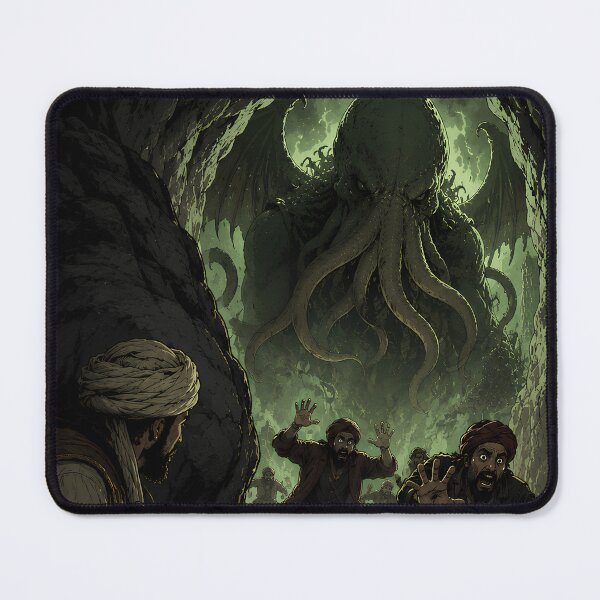 Item preview, Ali Baba Opens the Wrong Cave | Cthulhu Lovecraft Crossover Gothic Horror Illustration designed and sold by Extravanganzza.