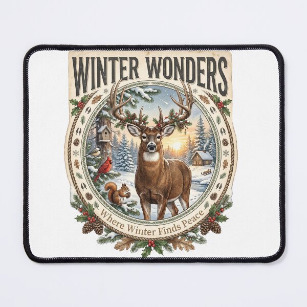 Item preview, Winter Deer Woods designed and sold by Roy & Tiffany.