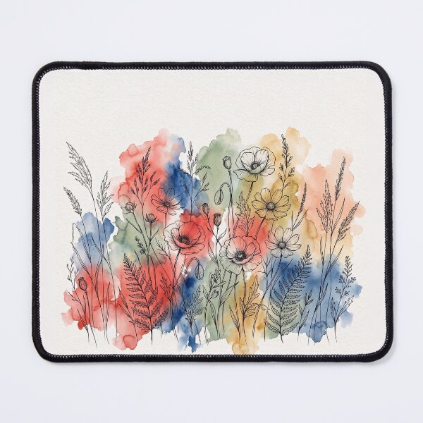 Item preview, Watercolor Wildflower Art – Abstract Botanical Fine Art Wearable Tee designed and sold by DmaarGroup.