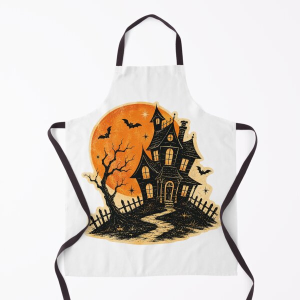 Item preview, Vintage Haunted House | Retro Halloween Illustration | Distressed Spooky Art designed and sold by Rewind Society.