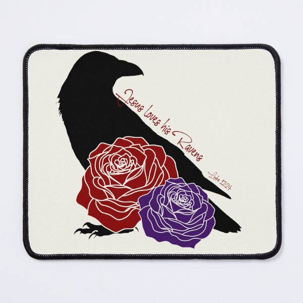 Item preview, Raven and Roses Luke 12:24 Faith Illustration designed and sold by Alondra.