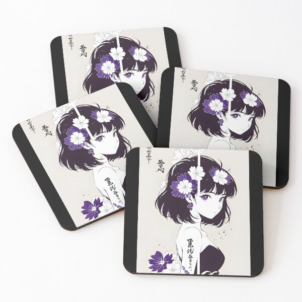Item preview, Amethyst Sakura Flower – Woman of Silent Bloom Aesthetic Design designed and sold by 80sRetroDesigns.
