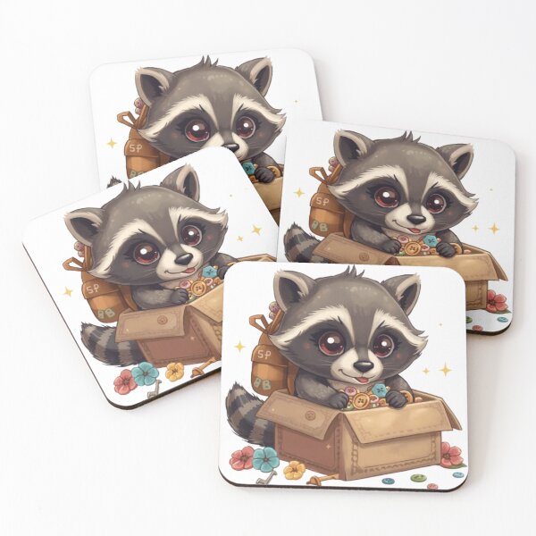 Item preview, Trash Panda Treasure Hunter Sticker | Cute Raccoon Adventure Kawaii Gift designed and sold by Stylestickers55.