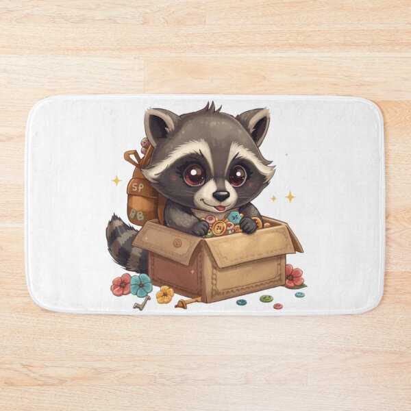 Item preview, Trash Panda Treasure Hunter Sticker | Cute Raccoon Adventure Kawaii Gift designed and sold by Stylestickers55.