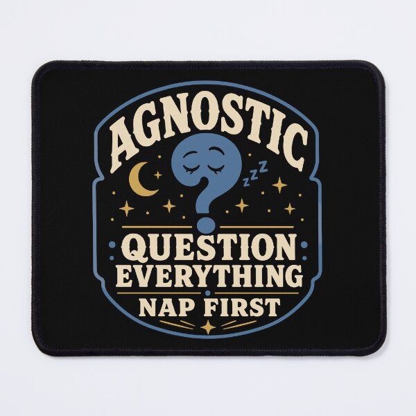 Item preview, Agnostic But Tired Funny Agnostic Gift designed and sold by AndreasMei.