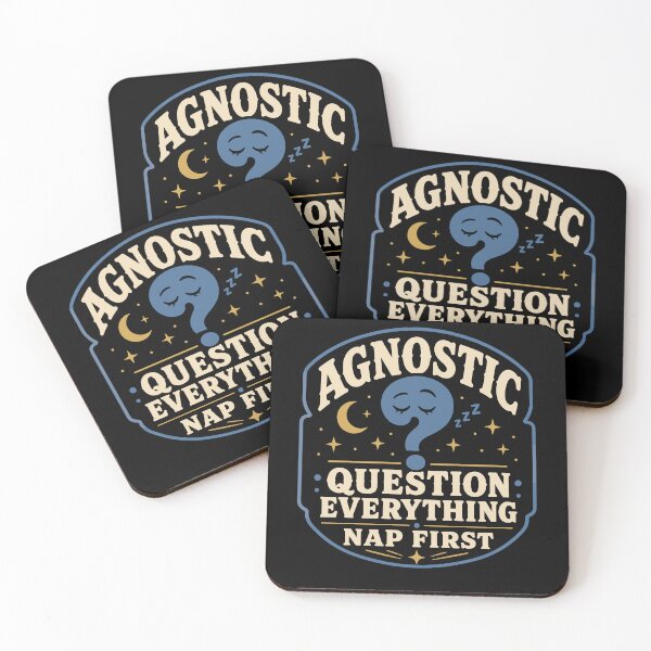 Item preview, Agnostic But Tired Funny Agnostic Gift designed and sold by AndreasMei.