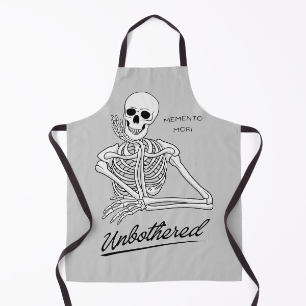 Item preview, Unbothered Skeleton Memento Mori designed and sold by threadsjam.