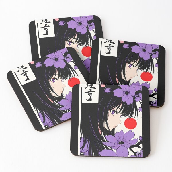 Item preview, Amethyst Sakura Flower – Woman of Fleeting Radiance Aesthetic Design designed and sold by 80sRetroDesigns.
