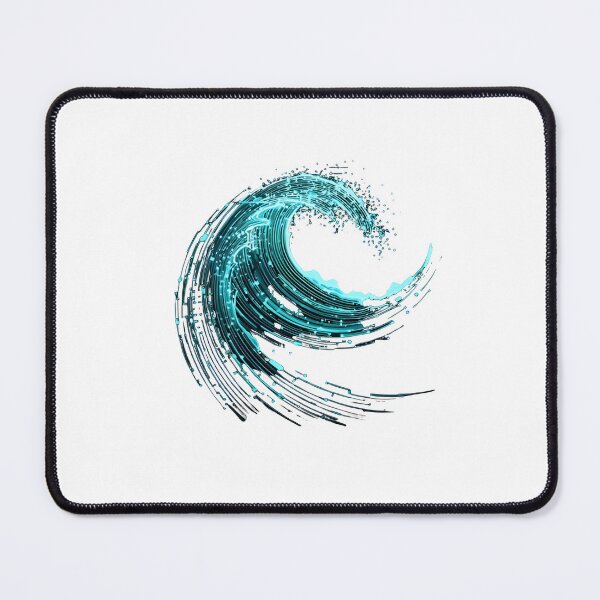 Item preview, Digital Ocean Wave - Futuristic Cyber Wave designed and sold by SHIFT ARMOUR .
