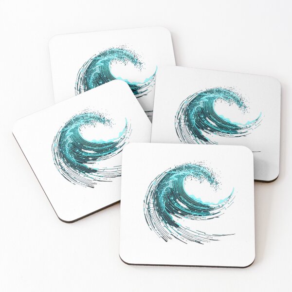 Item preview, Digital Ocean Wave - Futuristic Cyber Wave designed and sold by SHIFT ARMOUR .