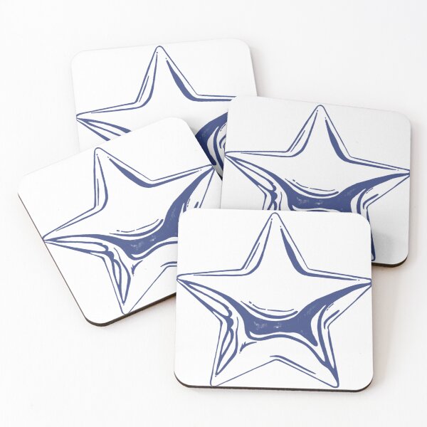 Item preview, glossy blue star designed and sold by checolingo.