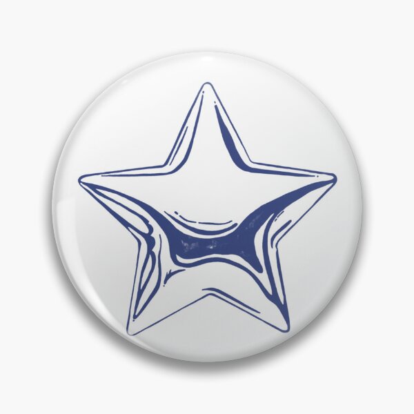 Item preview, glossy blue star designed and sold by checolingo.