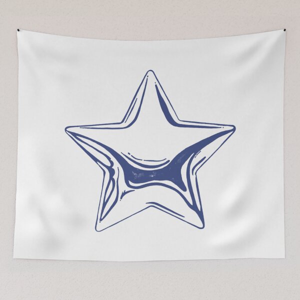 Item preview, glossy blue star designed and sold by checolingo.