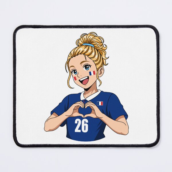 Item preview, France Football Fan Girl Heart Hands Blonde Anime designed and sold by Anne97s.