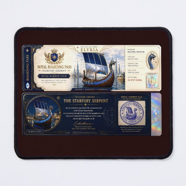 Item preview, Starfury Serpent Boarding Pass designed and sold by Elyria Souvenirs and Gifts.