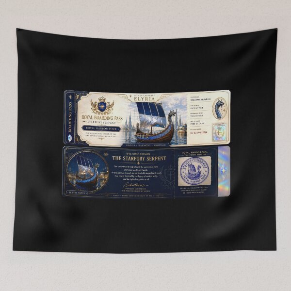 Item preview, Starfury Serpent Boarding Pass designed and sold by TECHNOMYSTICA: Music of the Echo Mainframe.