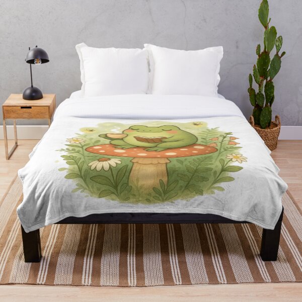 Artikelvorschau, Frosch auf einem Pilz entworfen und verkauft von BioFaStore.