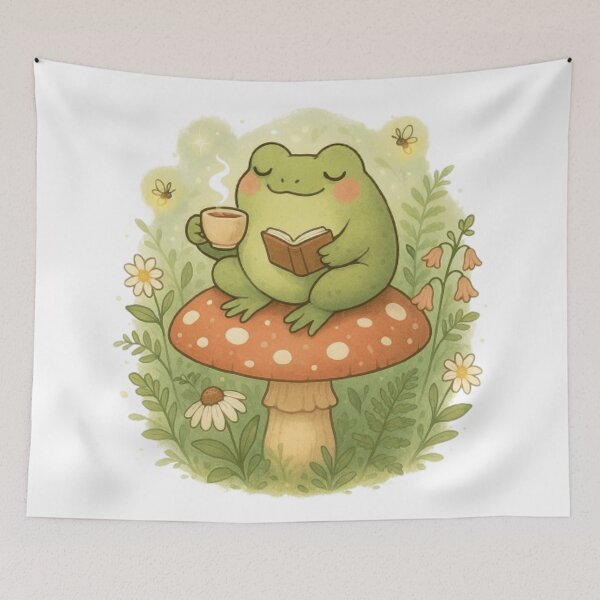 Item preview, Frog on a mushroom designed and sold by BioFaStore.