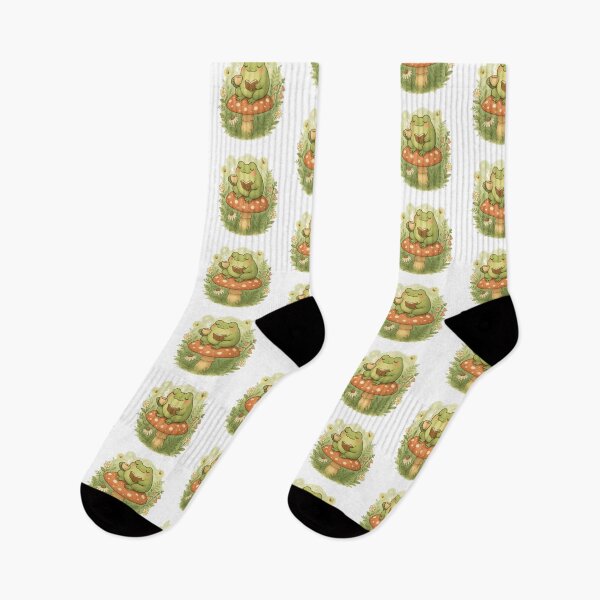 Artikelvorschau, Frosch auf einem Pilz entworfen und verkauft von BioFaStore.