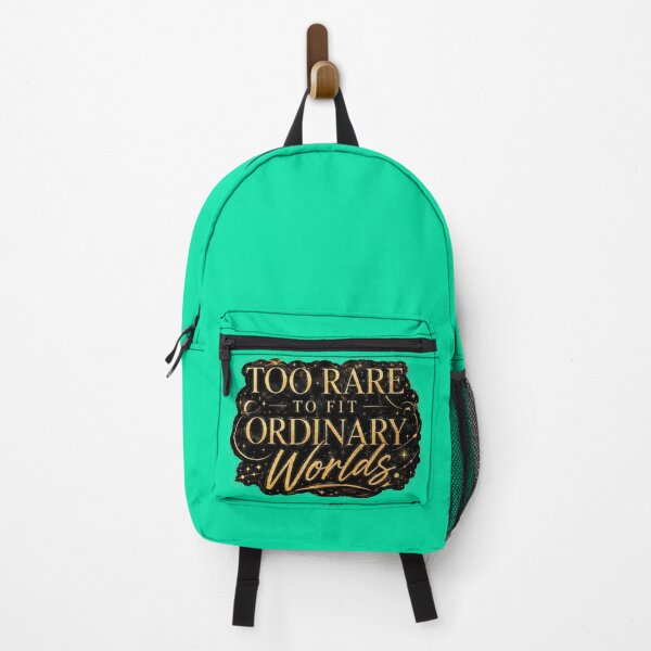 Item preview, Too Rare To Fit Ordinary Worlds - Celestial Gold Quote Sticker designed and sold by Scro-Ciob-Shop.