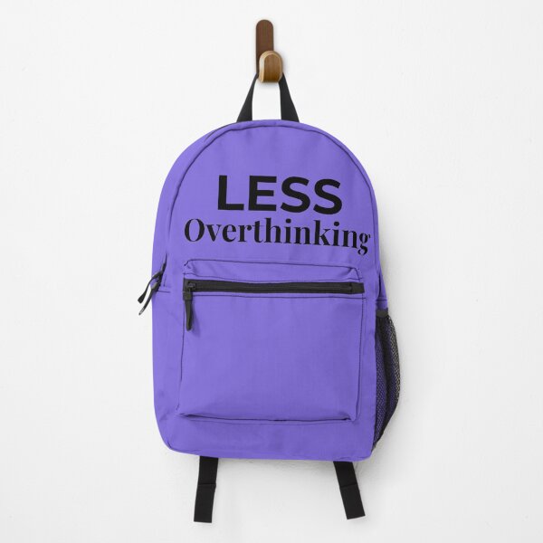 Item preview, Less Overthinking More Living | Minimalist Typography Quote designed and sold by Rush2Buy.