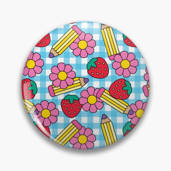 Item preview, Teacher pattern strawberries and stationery spring summer designed and sold by prettycooluk.