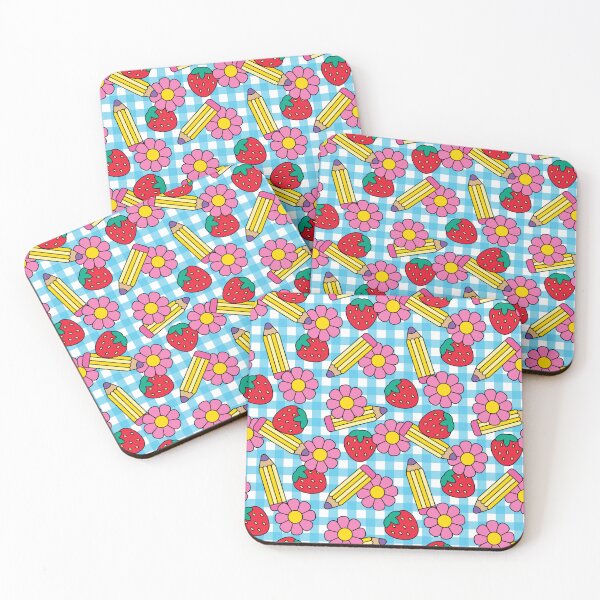 Item preview, Teacher pattern strawberries and stationery spring summer designed and sold by prettycooluk.