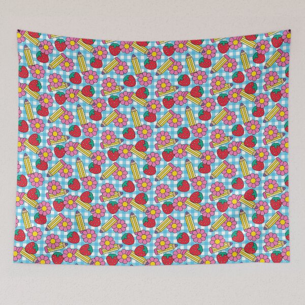 Item preview, Patrón de maestra fresas y papelería primavera verano designed and sold by prettycooluk.