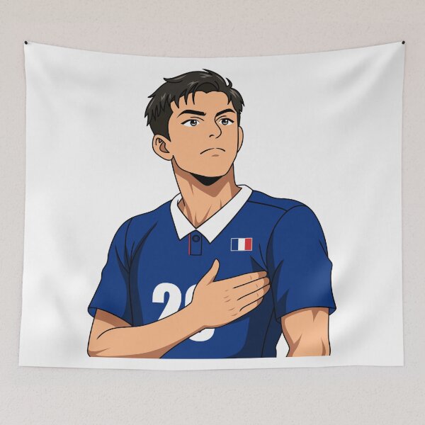 Item preview, Proud France Athlete National Anthem Anime Boy designed and sold by Anne97s.