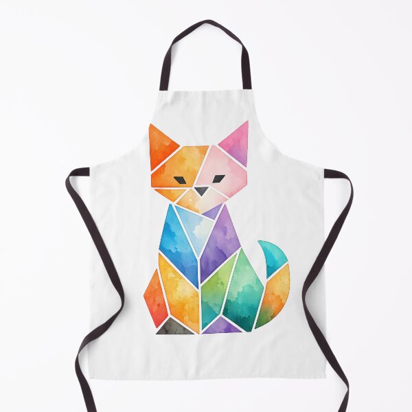 Item preview, Geometric Watercolor Fox | Colorful Polygon Animal Art for Nature Lovers designed and sold by Santuário da Bicharada.