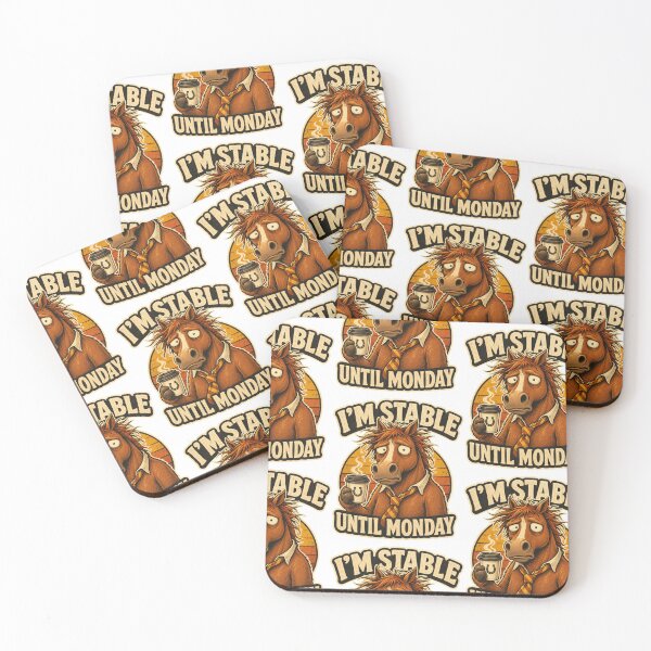 Item preview, I’m Stable Until Monday – Funny Tired Horse Work Humor designed and sold by Kolibra.