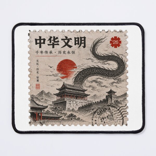 Item preview, Chinese Dragon Heritage Poster – Ancient China Culture Vintage Artwork.  designed and sold by TialCorner.