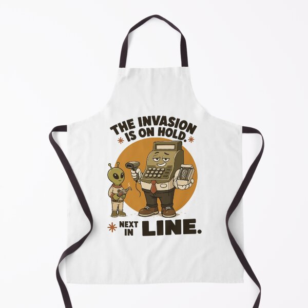 Item preview, Alien Invasion Retail Checkout Clerk designed and sold by ANALOG MISCHIEF.