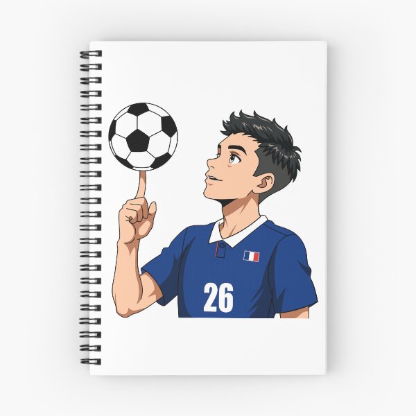 Item preview, France Football Player Spinning Ball Anime Art designed and sold by Anne97s.